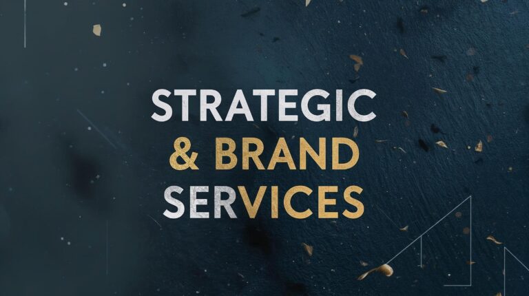 Home create a image of strategic & brand services with word (2)